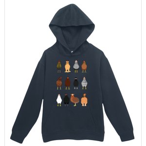 Cute Chicken Breeds Funny Chicken Urban Pullover Hoodie