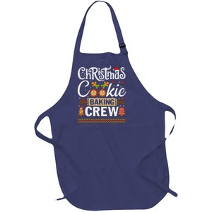 Christmas Cookie Baking Crew Funny Cook Full-Length Apron With Pockets