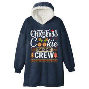 Christmas Cookie Baking Crew Funny Cook Hooded Wearable Blanket