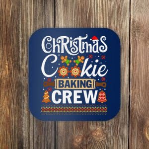 Christmas Cookie Baking Crew Funny Cook Coaster