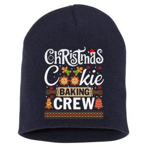 Christmas Cookie Baking Crew Funny Cook Short Acrylic Beanie