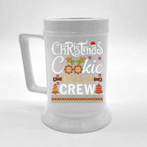 Christmas Cookie Baking Crew Funny Cook Beer Stein