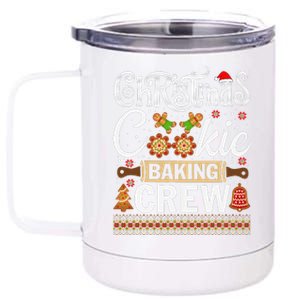 Christmas Cookie Baking Crew Funny Cook 12 oz Stainless Steel Tumbler Cup