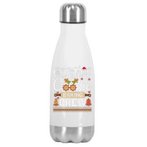 Christmas Cookie Baking Crew Funny Cook Stainless Steel Insulated Water Bottle