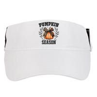 Cute Coquette Bows Pumpkin Season Happy Autumn Fall Leopard Adult Drive Performance Visor