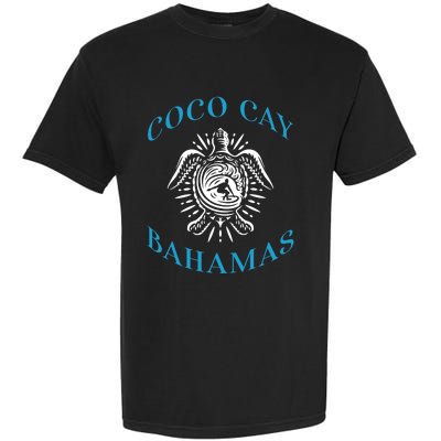 Coco Cay Bahamas Sea Turtle Surfing Vacation Souvenir Garment-Dyed Heavyweight T-Shirt