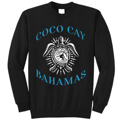 Coco Cay Bahamas Sea Turtle Surfing Vacation Souvenir Sweatshirt