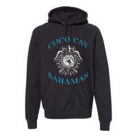 Coco Cay Bahamas Sea Turtle Surfing Vacation Souvenir Premium Hoodie