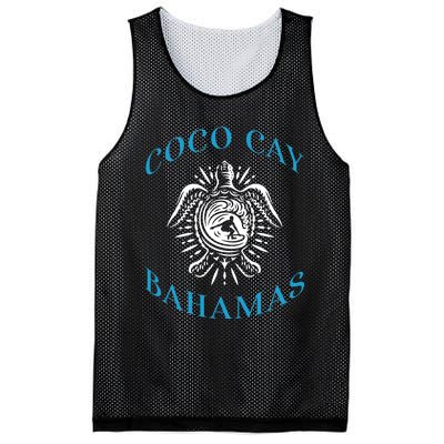 Coco Cay Bahamas Sea Turtle Surfing Vacation Souvenir Mesh Reversible Basketball Jersey Tank