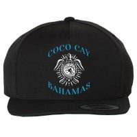 Coco Cay Bahamas Sea Turtle Surfing Vacation Souvenir Wool Snapback Cap