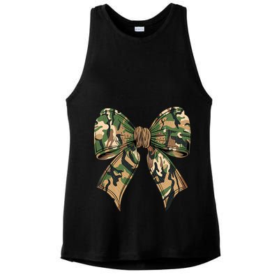 Camo Coquette Bow Hunting Camouflage Old Hunter Ladies PosiCharge Tri-Blend Wicking Tank