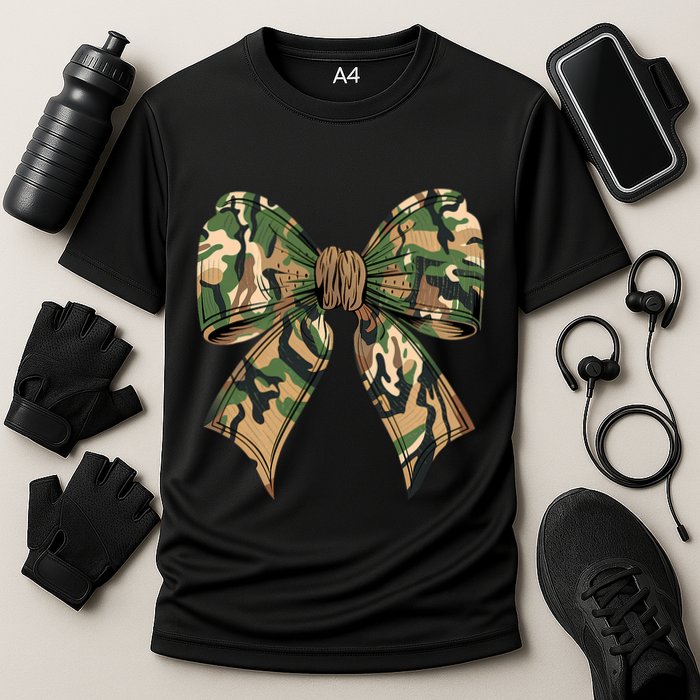 Camo Coquette Bow Hunting Camouflage Old Hunter Cooling Performance Crew T-Shirt