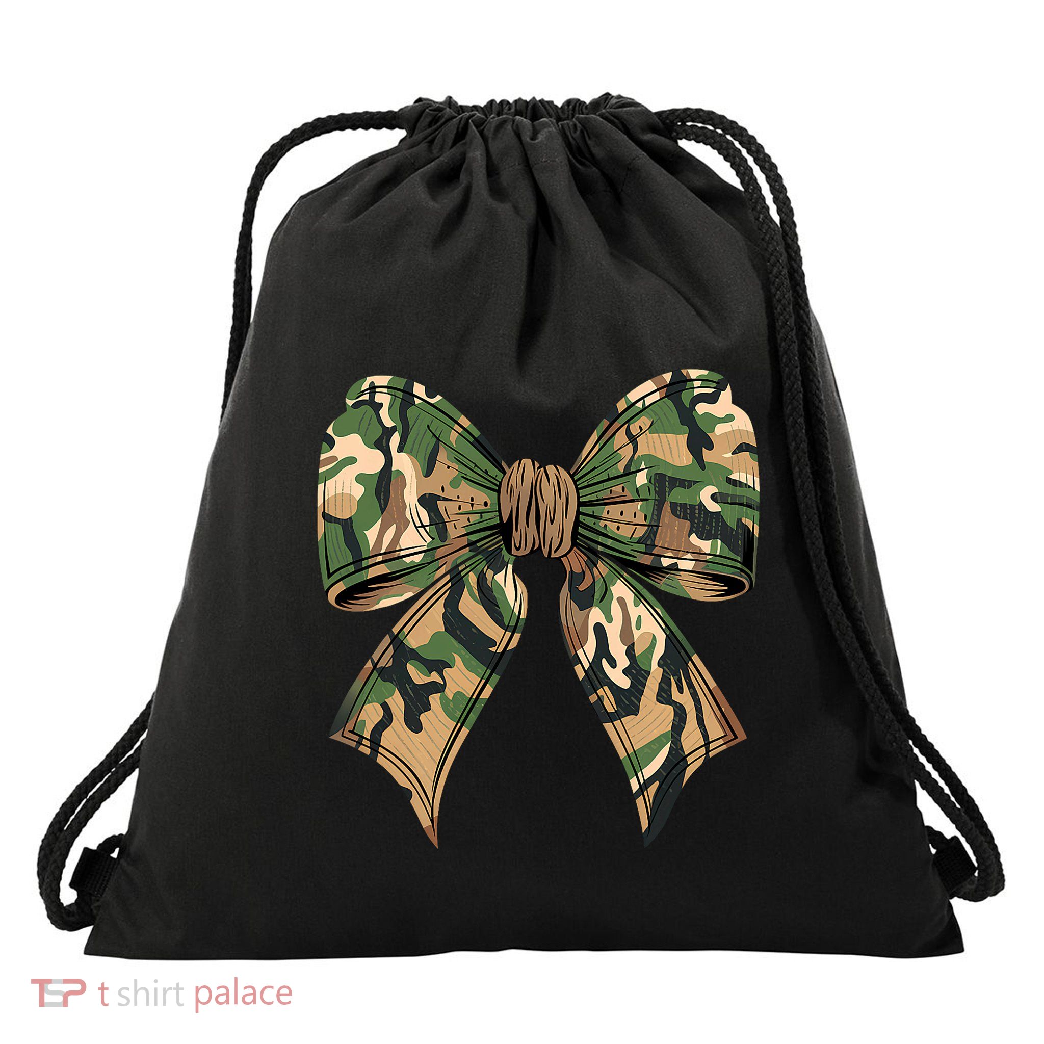 Camo Coquette Bow Hunting Camouflage Old Hunter Drawstring Bag