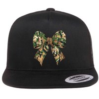 Camo Coquette Bow Hunting Camouflage Old Hunter Flat Bill Trucker Hat