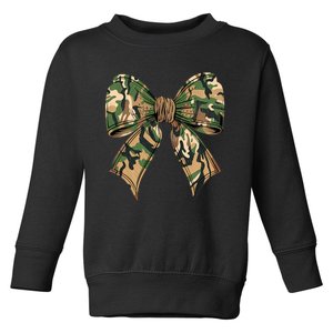 Camo Coquette Bow Hunting Camouflage Old Hunter Toddler Sweatshirt