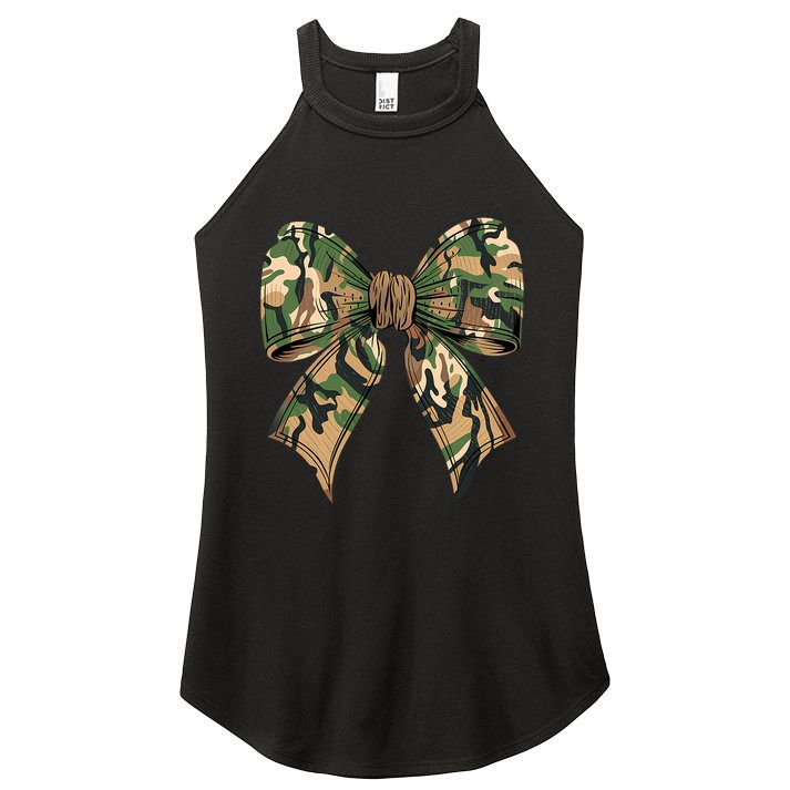 Camo Coquette Bow Hunting Camouflage Old Hunter Women's Perfect Tri Rocker Tank