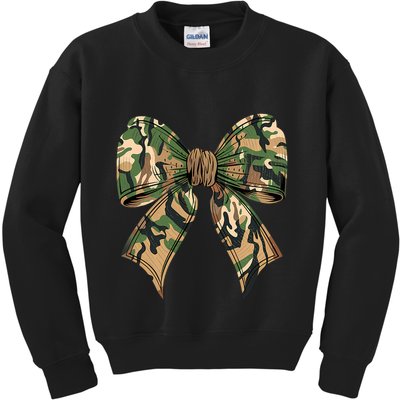 Camo Coquette Bow Hunting Camouflage Old Hunter Kids Sweatshirt
