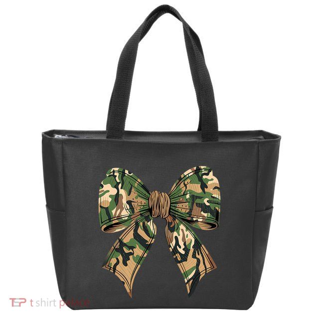 Camo Coquette Bow Hunting Camouflage Old Hunter Zip Tote Bag