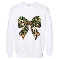 Camo Coquette Bow Hunting Camouflage Old Hunter Garment-Dyed Sweatshirt