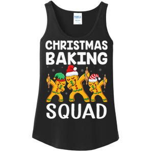 Christmas Cookie Baking Team Squad Dabbing Gingerbread Man Ladies Essential Tank