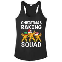 Christmas Cookie Baking Team Squad Dabbing Gingerbread Man Ladies PosiCharge Competitor Racerback Tank