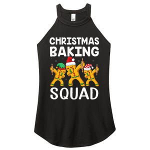 Christmas Cookie Baking Team Squad Dabbing Gingerbread Man Women's Perfect Tri Rocker Tank