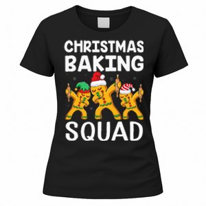 Christmas Cookie Baking Team Squad Dabbing Gingerbread Man Women's T-Shirt