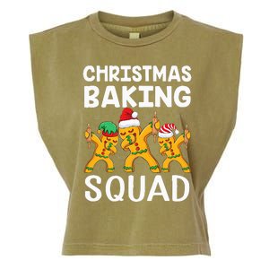 Christmas Cookie Baking Team Squad Dabbing Gingerbread Man Garment-Dyed Women's Muscle Tee