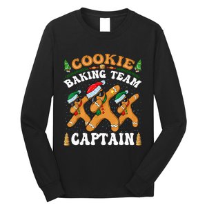 Christmas Cookie Baking Team Captain Gingerbread Apron Long Sleeve Shirt