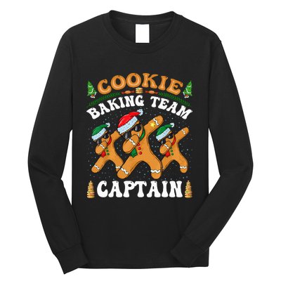 Christmas Cookie Baking Team Captain Gingerbread Apron Long Sleeve Shirt