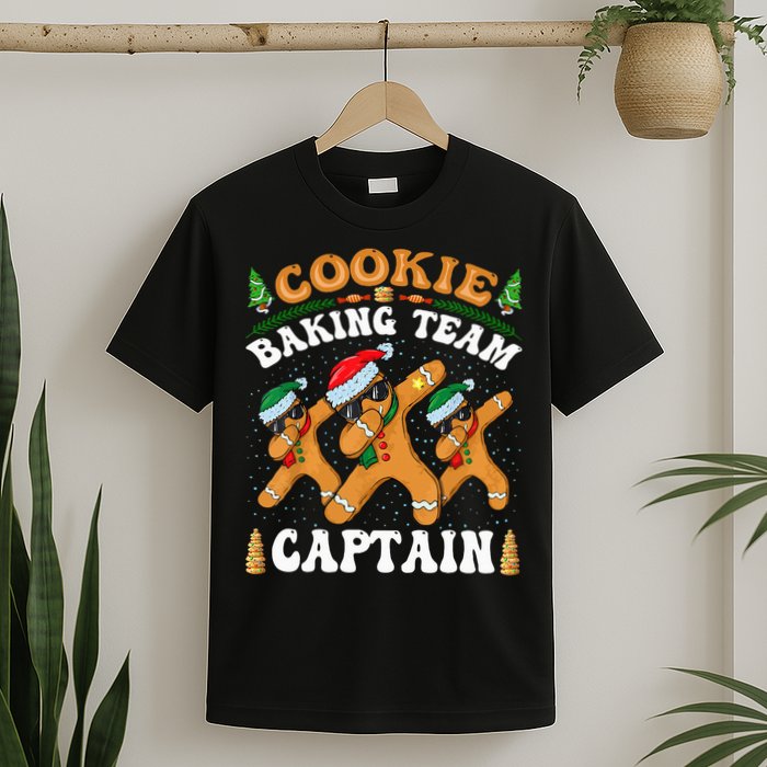Christmas Cookie Baking Team Captain Gingerbread Apron T-Shirt