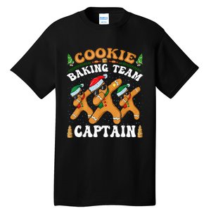 Christmas Cookie Baking Team Captain Gingerbread Apron Tall T-Shirt