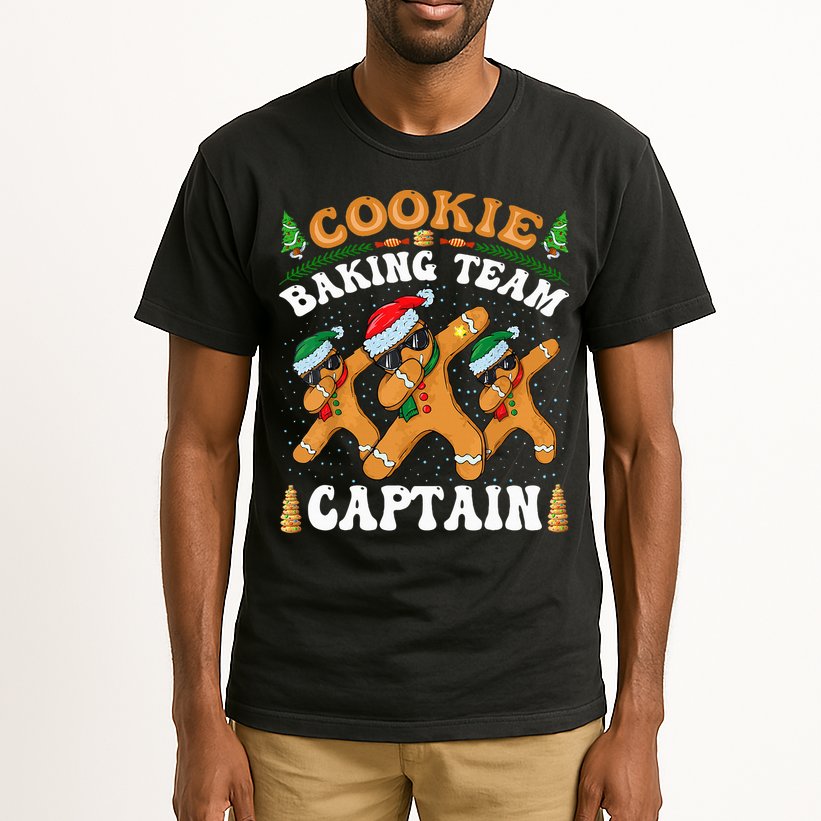 Christmas Cookie Baking Team Captain Gingerbread Apron Tall T-Shirt