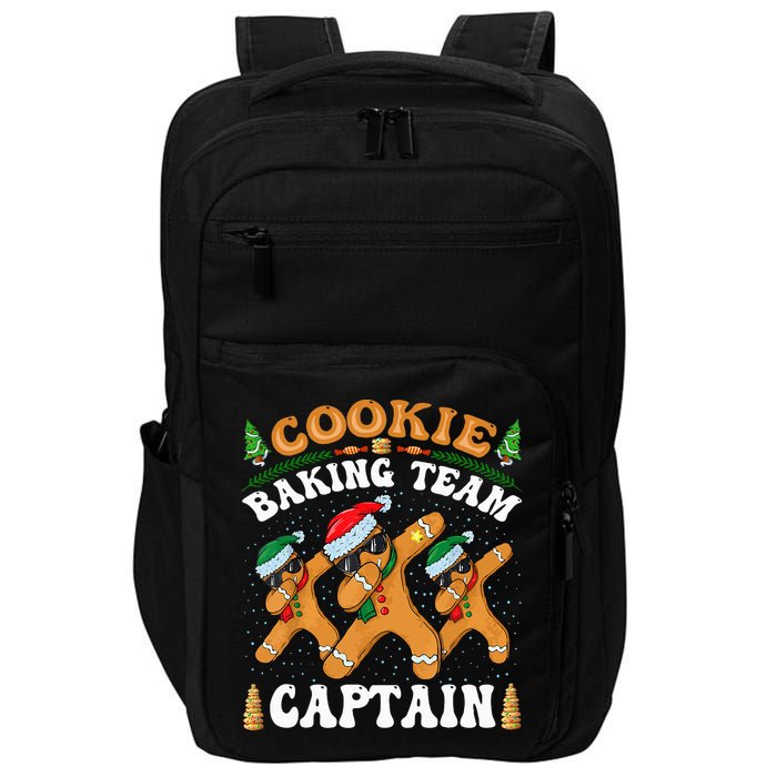 Christmas Cookie Baking Team Captain Gingerbread Apron Impact Tech Backpack