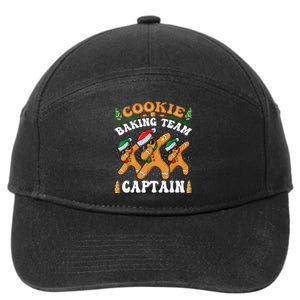 Christmas Cookie Baking Team Captain Gingerbread Apron 7-Panel Snapback Hat