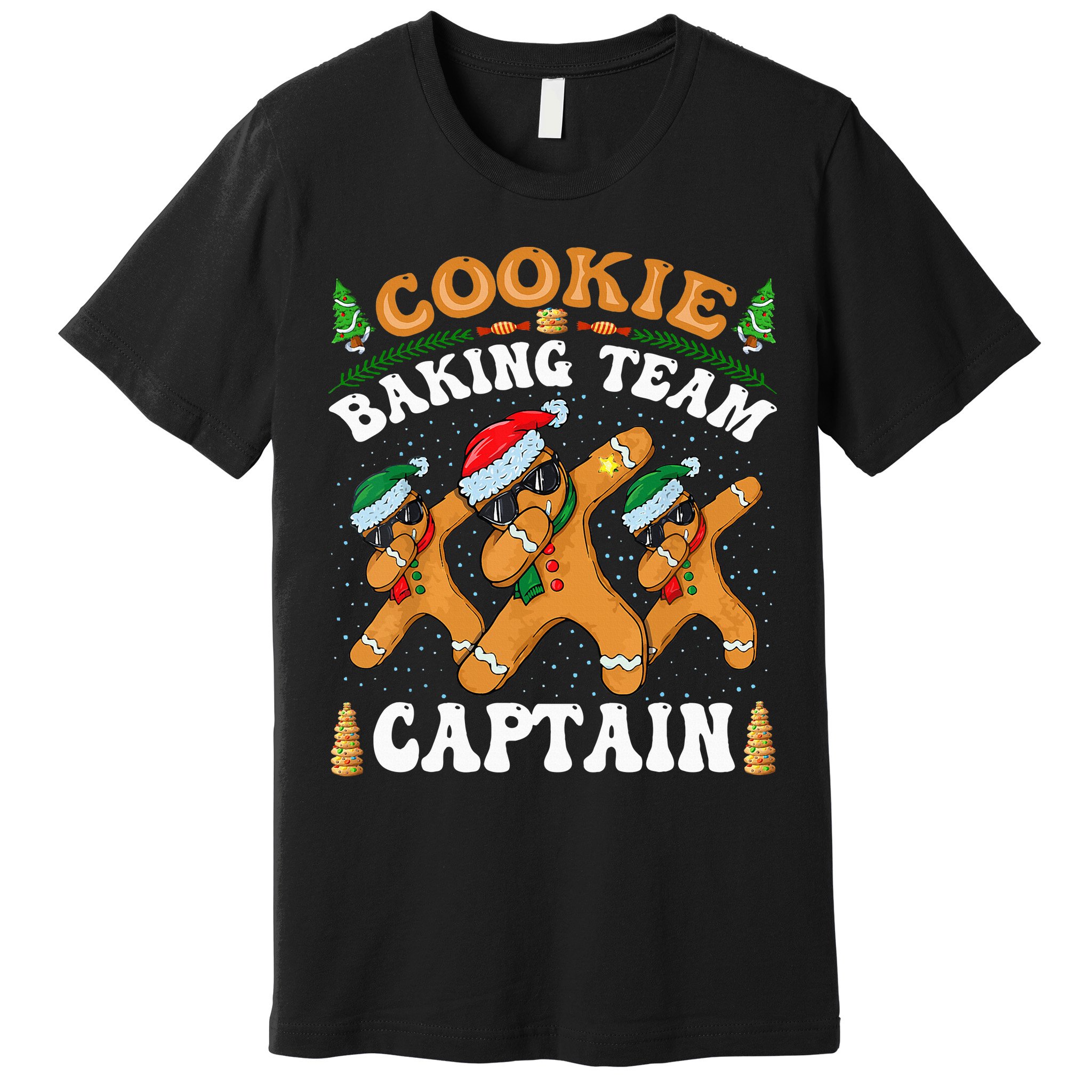 Christmas Cookie Baking Team Captain Gingerbread Apron Premium T-Shirt