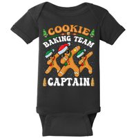 Christmas Cookie Baking Team Captain Gingerbread Apron Baby Bodysuit