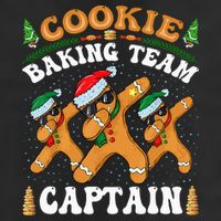 Christmas Cookie Baking Team Captain Gingerbread Apron Hat