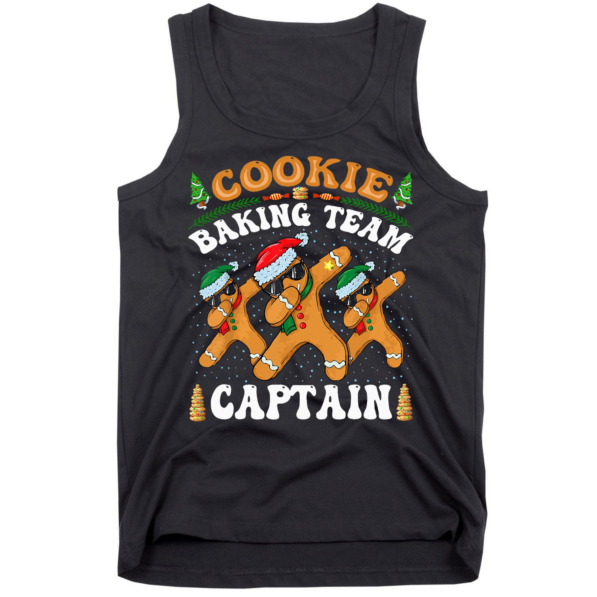 Christmas Cookie Baking Team Captain Gingerbread Apron Tank Top