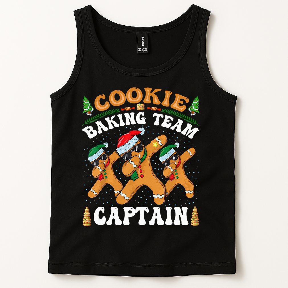 Christmas Cookie Baking Team Captain Gingerbread Apron Tank Top