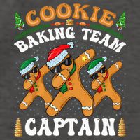 Christmas Cookie Baking Team Captain Gingerbread Apron Vector Backpack