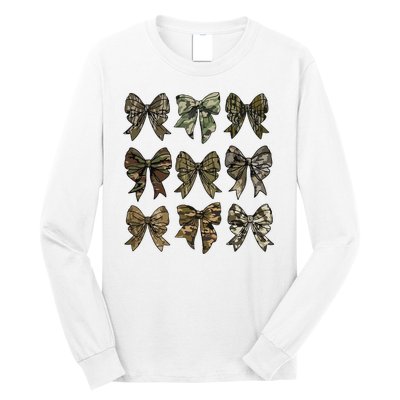 Camo Coquette Bow Duck Hunt Duck Hunting Long Sleeve Shirt