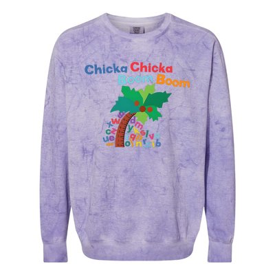 Chicka Chicka Boom Boom Costume Halloween Decorations Gifts Colorblast Crewneck Sweatshirt