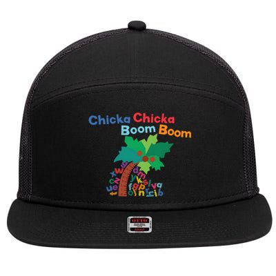 Chicka Chicka Boom Boom Costume Halloween Decorations Gifts 7 Panel Mesh Trucker Snapback Hat