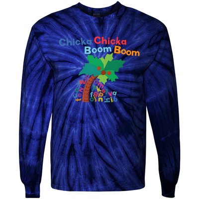 Chicka Chicka Boom Boom Costume Halloween Decorations Gifts Tie-Dye Long Sleeve Shirt