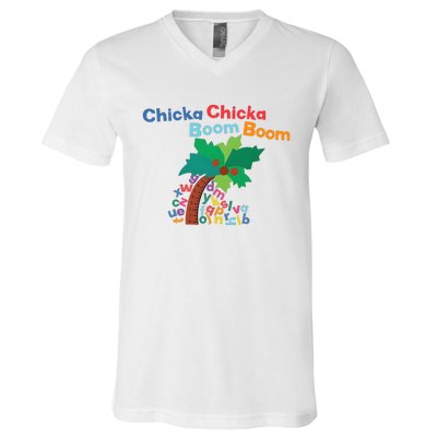 Chicka Chicka Boom Boom Costume Halloween Decorations Gifts V-Neck T-Shirt