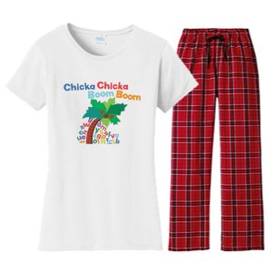 Chicka Chicka Boom Boom Costume Halloween Decorations Gifts Women's Flannel Pajama Set