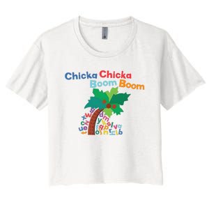 Chicka Chicka Boom Boom Costume Halloween Decorations Gifts Women's Crop Top Tee