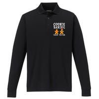 Christmas Cookie Baking Crew Festive Family Gift for Dad Performance Long Sleeve Polo