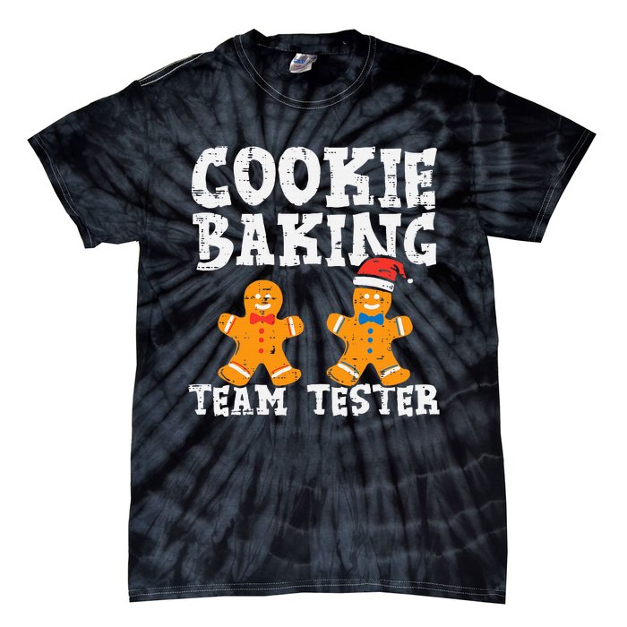 Christmas Cookie Baking Crew Festive Family Gift for Dad Tie-Dye T-Shirt